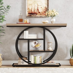 Hommoo 41.3" Industrial 4-Tier Console Table - 1 of 4