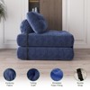 Folding Sofa Bed, Floor-Standing Folding Sofa with Pillows, Futon Sofa Bed Convertible Sleeper Chair Foldable Mattress and Back Support,Full,Corduroy - 3 of 4
