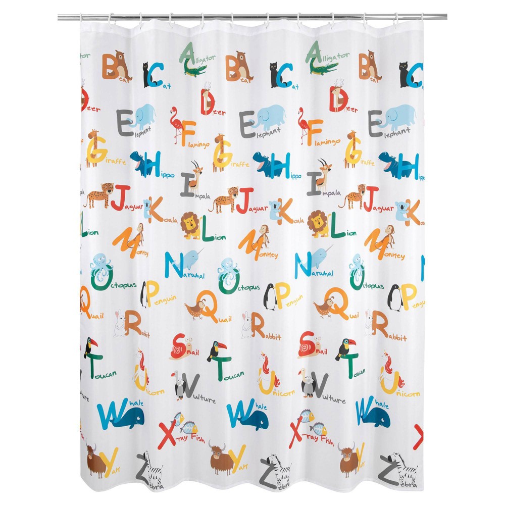 Photos - Shower Curtain Animal Alphabet Kids'  - Allure Home Creations