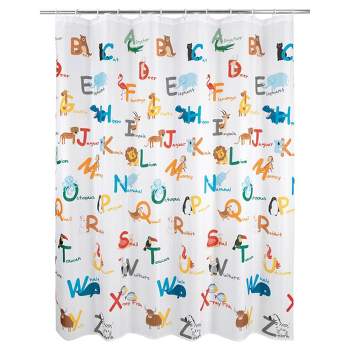 Animal Alphabet Kids' Shower Curtain - Allure Home Creations