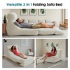ELJGET Folding Sofa Bed, Convertible Comfy Sleeper Chair with Back Support, Foldable Floor Sofa Bed Couch - 3 of 4