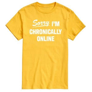 Men's - Instant Message - Sorry I'm Chronically Online Short Sleeve Graphic T-Shirt - 1 of 4