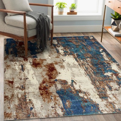 Luxe Weavers Lagos Collection Abstract Woven Area Rug