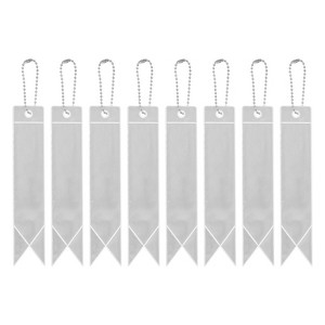 Unique Bargains Personal Reflectors Gear Safety Cycling Running Keychain 5.9 x 1.2 Inch 8 Pcs - 1 of 3