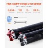 VEVOR Garage Door Torsion Springs, Pair of 0.234 x 2 x 28 in, 16000 Cycles, Electrophoresis Black Coated for Replacement, Garage Door Springs,Black - 3 of 4