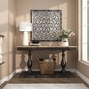 Mango Wood Floral Handmade Intricately Carved Arabesque Wall Decor - Olivia & May - 3 of 4