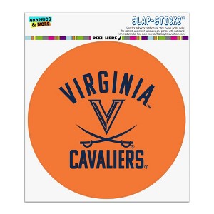 Virginia Cavaliers Automotive Car Window Locker Circle Bumper Sticker - 1 of 4