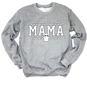 Simply Sage Market Women's Graphic Sweatshirt Mama Ghost Checkered - 1 of 4