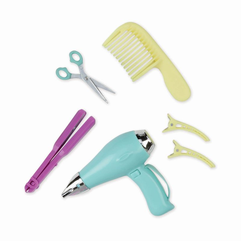 Our Generation Sitting Pretty Salon Chair Hair Styling Accessory Set for 18&#34; Dolls, 5 of 10
