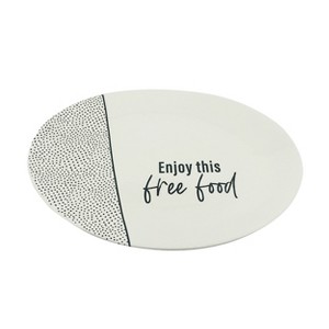 Totalee Gift Free Food Platter Ceramic White - 1 of 2