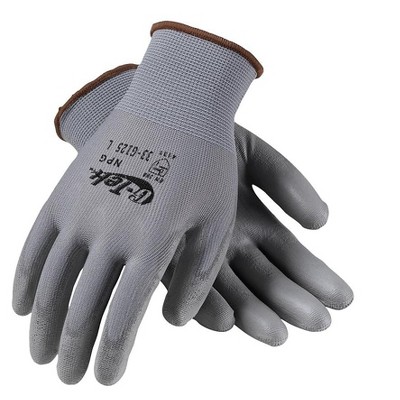 G-Tek GP Polyurethane Coating Nylon Gloves Gray 33-G125/L