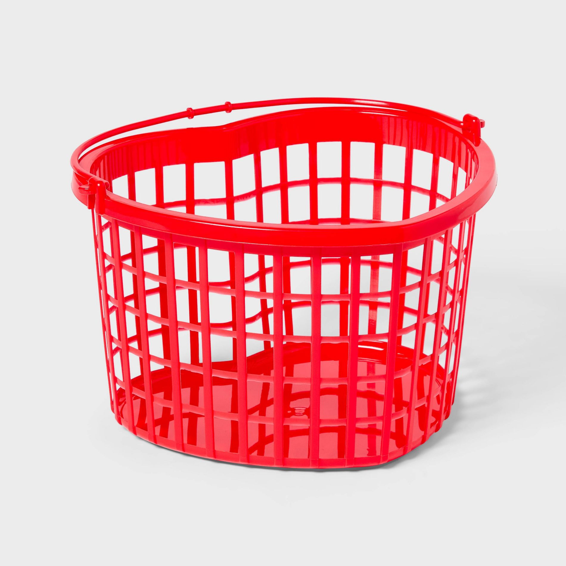 Valentine's Day Heart Basket with Handle Red - Spritz™