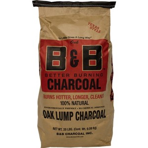 B&B Charcoal All Natural Oak Lump Charcoal 20 lb - 1 of 1