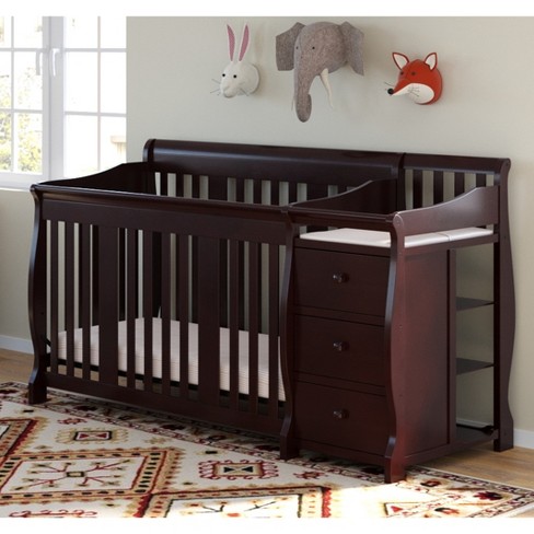 Stork Craft Portofino 4-in-1 Convertible Crib And Changer ...