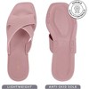 ROXONI Women Slippers Shower Pool Sandals Criss Cross Bathroom Quick Drying Slippers - 2 of 4