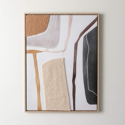 Sullivans Fiber Abstract Textural Wall Decor 23.5"H; Multicolor