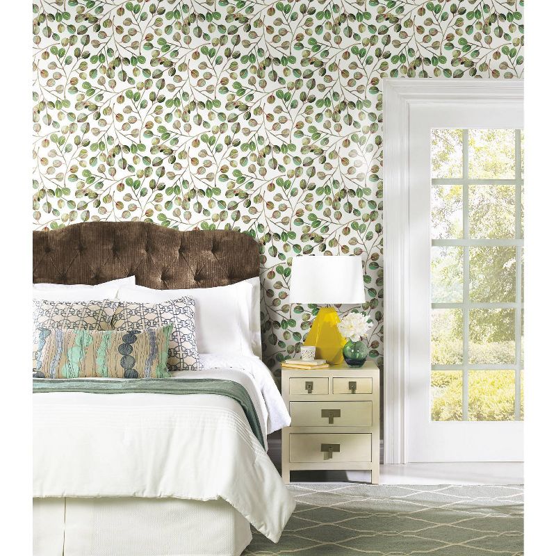 RoomMates Cat Coquillette Eucalyptus Peel and Stick Wallpaper Green, 6 of 10