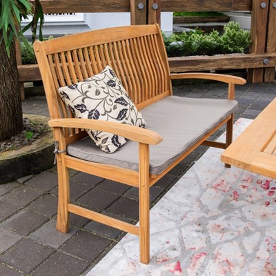 Caterina 6-Piece Teak Wood Outdoor Dining Set with Beige Cushions