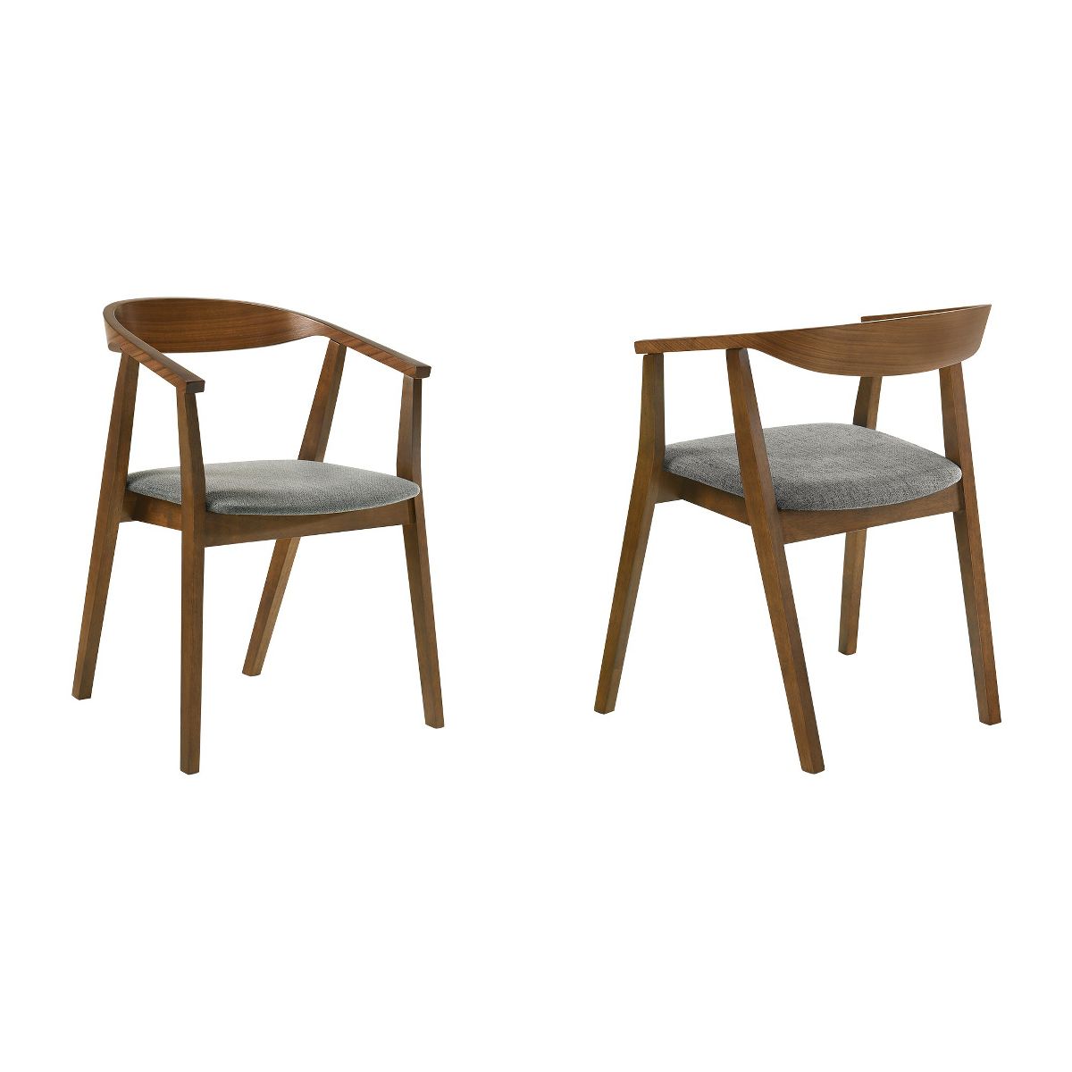 Santana Upholstered Wood Dining Chair - Set of 2 - thumbnail 2