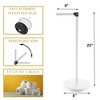 Evideco French Home Goods Freestanding Toilet Paper Holder with Folding Arm and Reserve - 3 of 4
