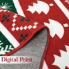 Christmas Area Rug,Washable Entryway Rug Xmas Snowflake Holiday Decor Doormat Kitchen Decorative,Non Slip Soft Low Pile Indoor Rug for Bedroom - 3 of 4