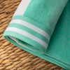 Cabana Stripe Oversized Cotton Beach Towel by Blue Nile Mills - 3 of 4