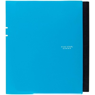 Composition Notebook College Ruled Trifold 2-Pocket Folder Blue - Five Star