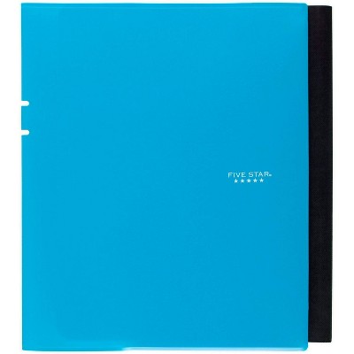 Composition Notebook College Ruled Trifold 2-Pocket Folder Blue - Five Star