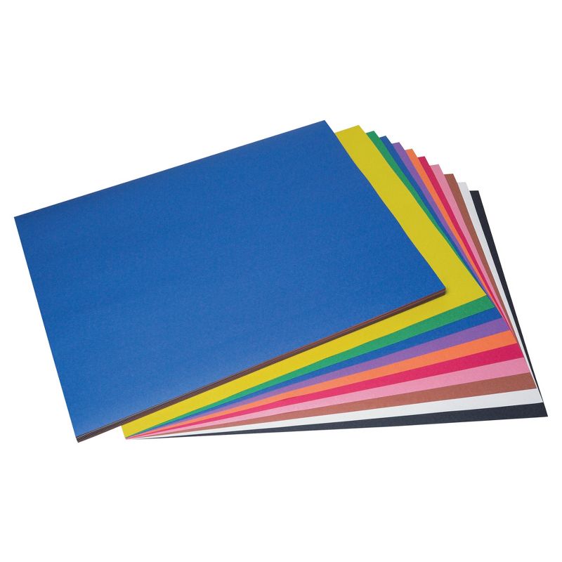 Prang Medium Weight Construction Paper, 24 x 36 Inches, Assorted Colors, 50 Sheets, 1 of 6