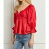 Women's Iridescent Babydoll Top, - entro - 2 of 4