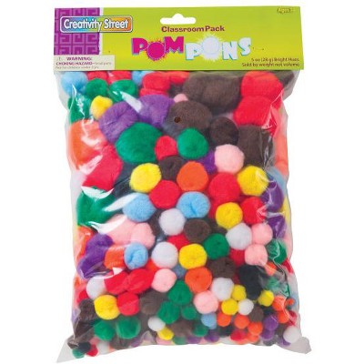 Creativity Street Acrylic Non-Toxic Pom Pon Classroom pk, Assorted Size, Assorted Color, pk of 300