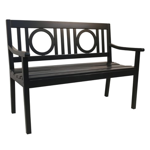 Saybrook Hardwood Outdoor Bench Black Target