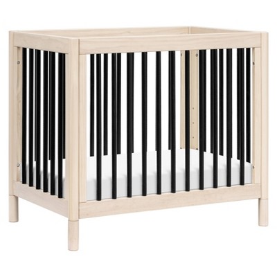 Babyletto Gelato Mini Crib - Washed Natural/Black
