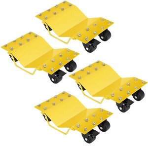 Heavy Duty Car Wheel Dolly Set,  Car Moving Dolly, Wheel Dollies Car Tire Stake Set of 2/4 Piece, Car Tire Dolly Cart Moving Cars, Trucks, Boats - 1 of 4