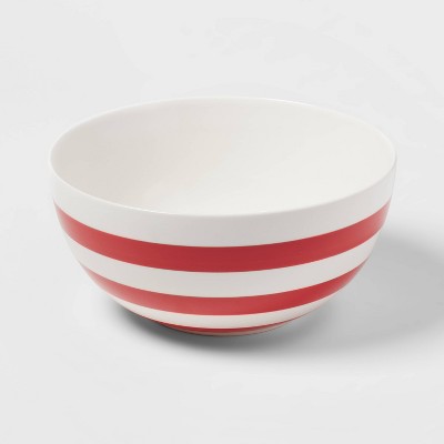 90oz Stoneware Striped Serving Bowl - Threshold&#8482;