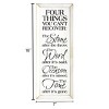 Slickblue Four Things You Can’t Recover Wood Sign – Rustic Wall Decor – Inspirational Quote 7x18 Inches, Color Options - 3 of 3