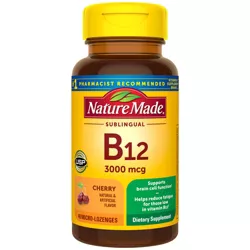 Nature Made Vitamin B12 Sublingual 3000 mcg, Energy Metabolism Support Lozenges