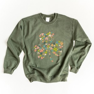 Simply Sage Market Women's Graphic Sweatshirt Color Shamrocks - 1 of 4