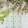 Gulches 2 Pack Metal Garden Trellis 71" x 19.7" Rustproof Trellis for Climbing Plants Outdoor Flower Support Green - 3 of 4