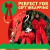 Joyfy 8 Pack 26" Christmas Red Velvet Bows, Christmas Decorative Bows for for Wreath Tree Indoor Outdoor Decorations - 3 of 4