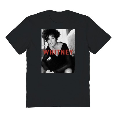 Whitney Houston Men's Whitney Repose Short Sleeve Graphic Cotton T-Shirt