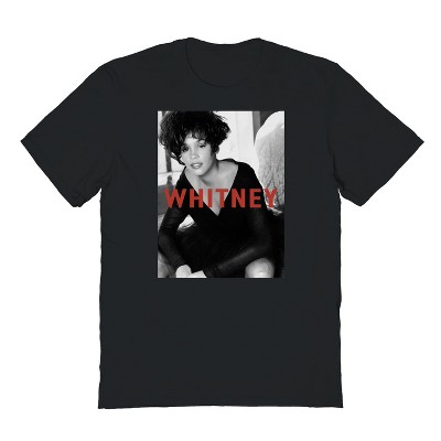 Whitney Houston Men's Whitney Repose Short Sleeve Graphic Cotton T ...