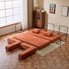 Whisen Sectional Compression Sofa Bed & Floor Futon Couch with Convertible Folding Design, Pillows and Armrests - 3 of 4