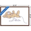 Trends International Disney Simple Moments Line Art - Pluto Framed Wall Poster Prints - 3 of 4