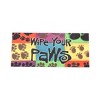 Evergreen Flag Sassafras Paw Print Set of 4 - 2 of 4