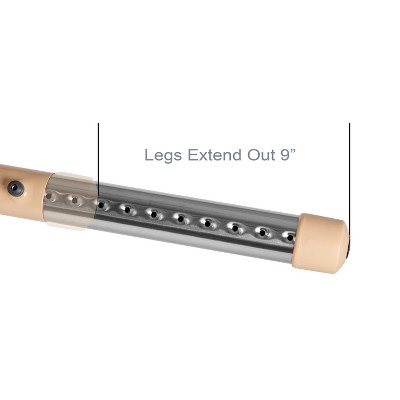 Crescent Natural Plastic Kids Activity Table with Adjustable Height
