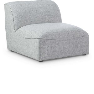 Meridian Furniture,Miramar Durable Linen Textured Armless - 1 of 4