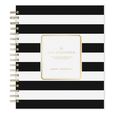 bloom daily planners 2019 Calendar Year Day Planner Passion/Goal Organizer Monthly and Weekly Dated Agenda Book - January 2019 - December 2019 - 6 x 8.25 Rose Gold Stripes 