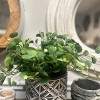 Slickblue Aboriginal Rhombus Decorative Planter, Gray Pot, Modern Design Accent for Home or Garden, 7" x 7.5" - 3 of 4