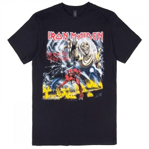 Mens Iron Maiden Number of the Beast 1982 Classic Album Cover T-Shirt - 1 of 2
